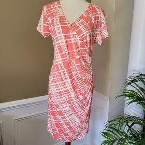 SERAPHINE RUCHED SHORT SLEEVE DRESS - 10